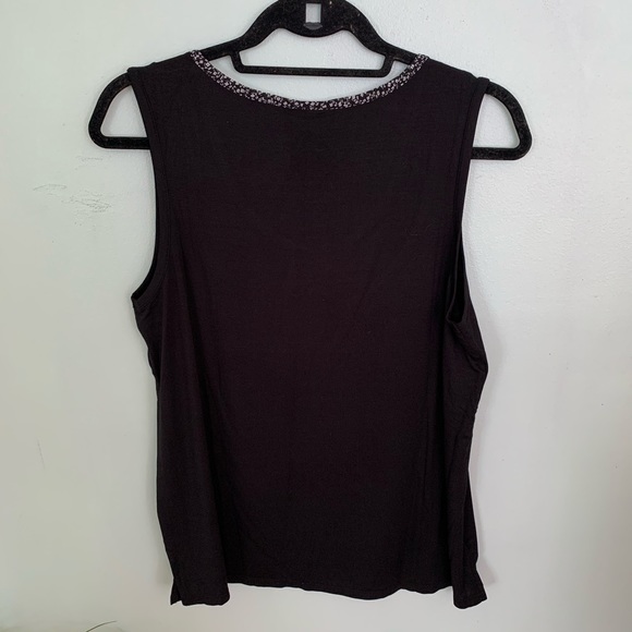 NWT-ModCloth Black Sleeveless Bouse - Picture 5 of 6